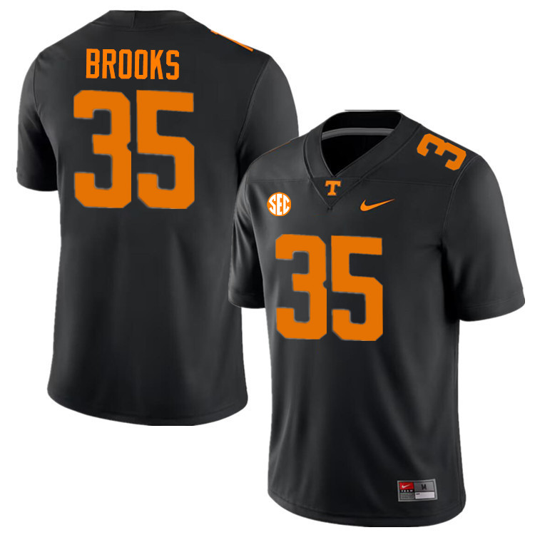 Will Brooks Tennessee Jersey,Tennessee Volunteers #35 Will Brooks College Jersey,Uniforms-Black